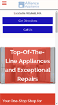 Mobile Screenshot of alliance-appliance.com
